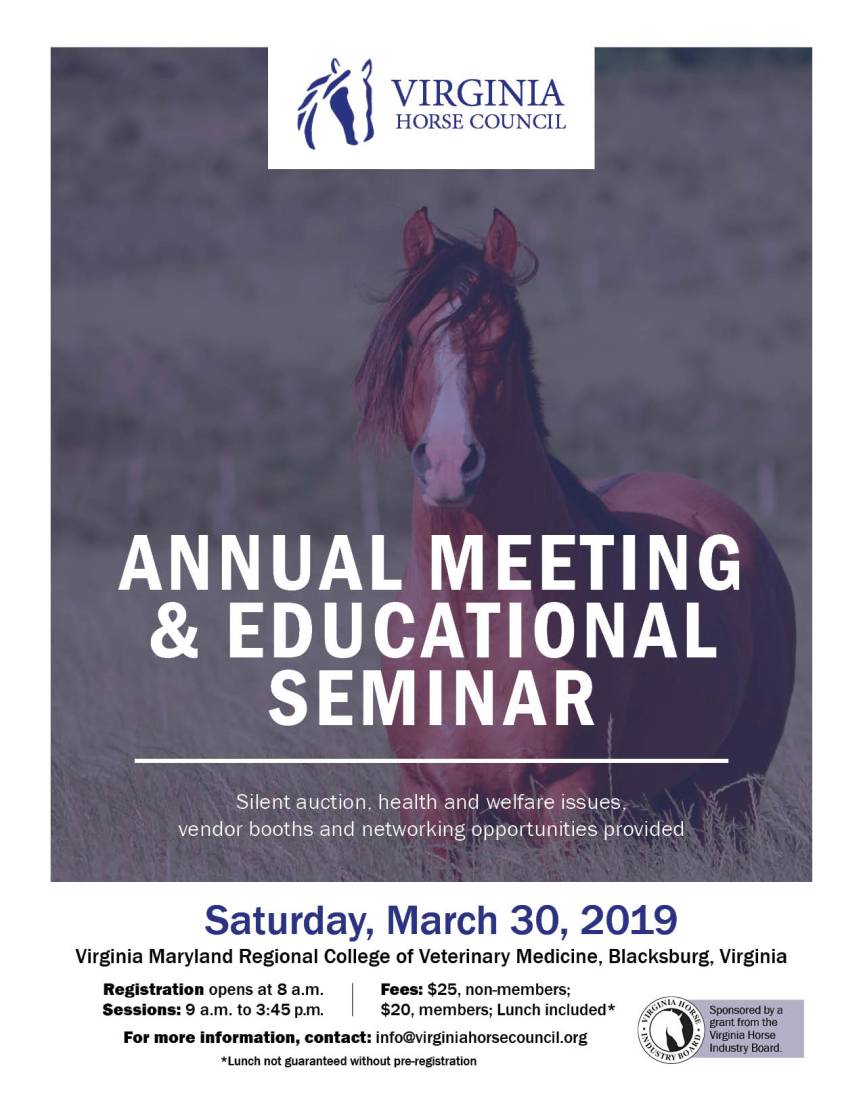 horse council seminar flyer